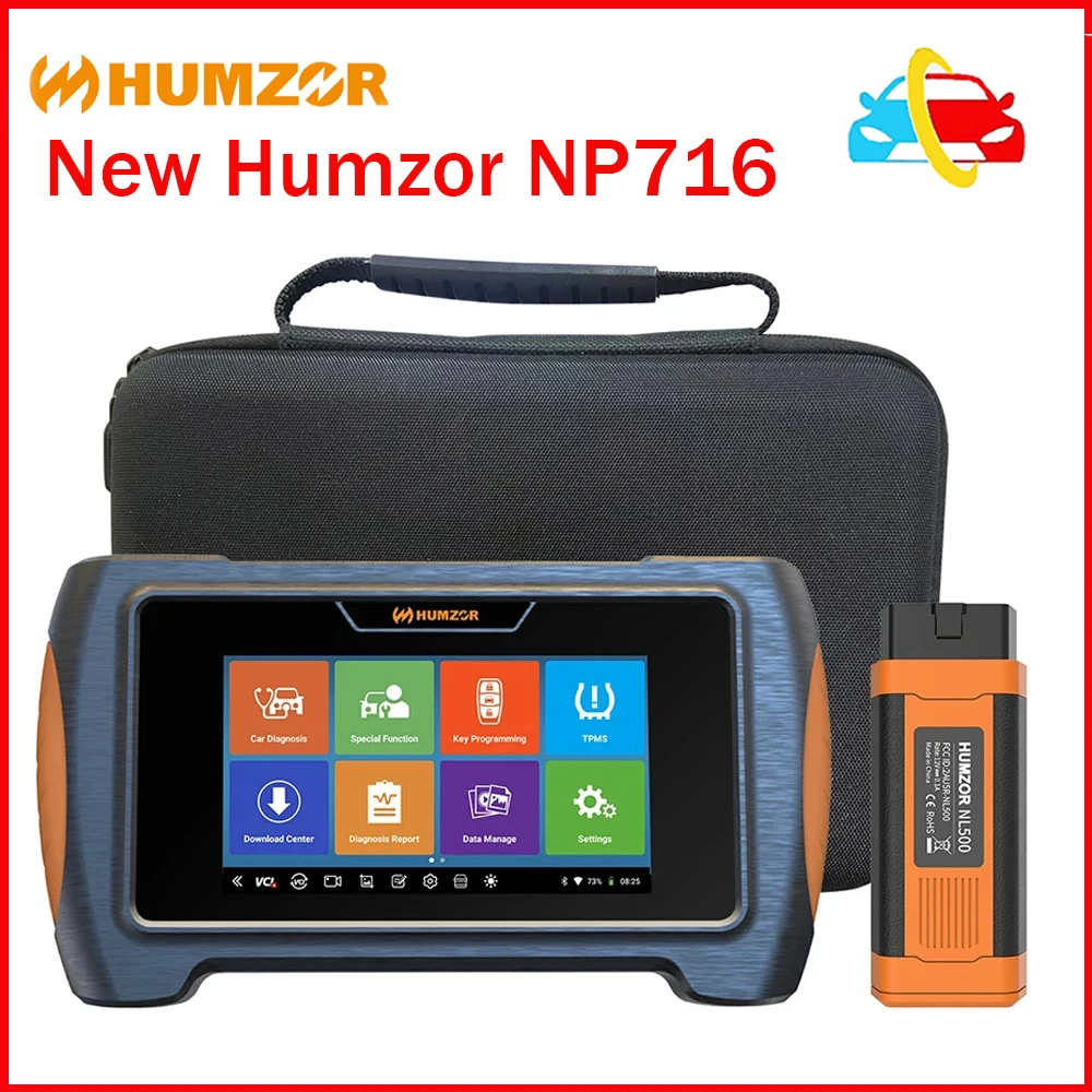 New Humzor NP716 Vehicle Full System Auto Diagnostic Tool Scanner Obd Universal Key Programmer Tools Obd2 S Car Machine Scanner