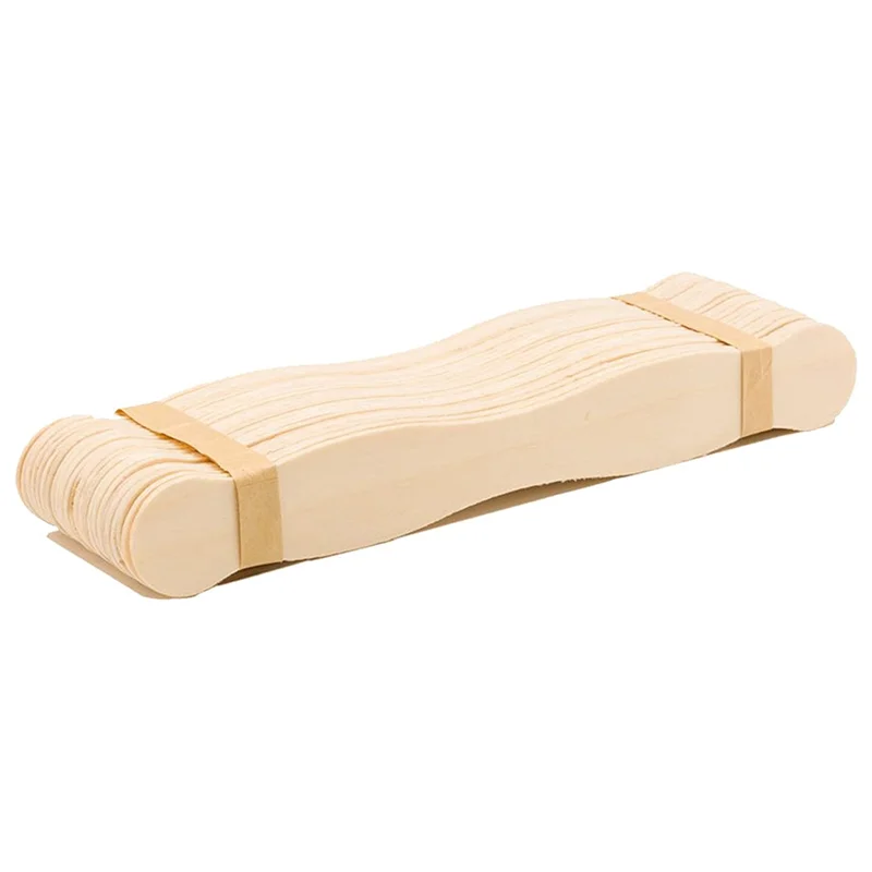 Mangos de ventilador de 8 pulgadas, espátula de madera o paquete de mezcla de pintura, palitos de paleta para manualidades, Kit de suministros para manualidades, 100