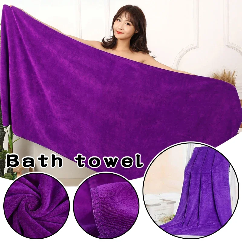 Microfiber Bath Towel Super Large Absorbent Soft Fast Drying Towel Multipurposed for Travel Sports Spa Swimming Massage Beauty