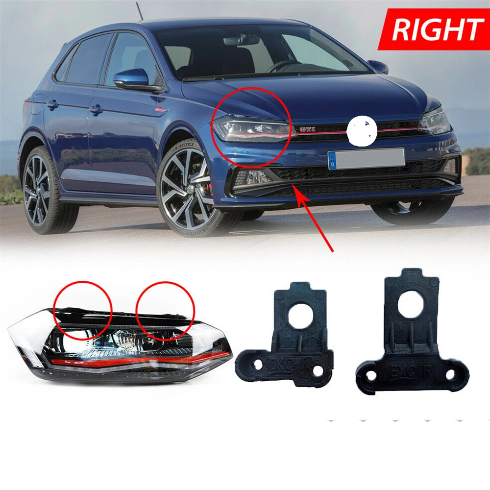 HEADLAMP HEADLIGHT BRACKET TAB REPAIR KIT L + R SIDE FOR 16-ON 2G0998225 High Quality And Practical