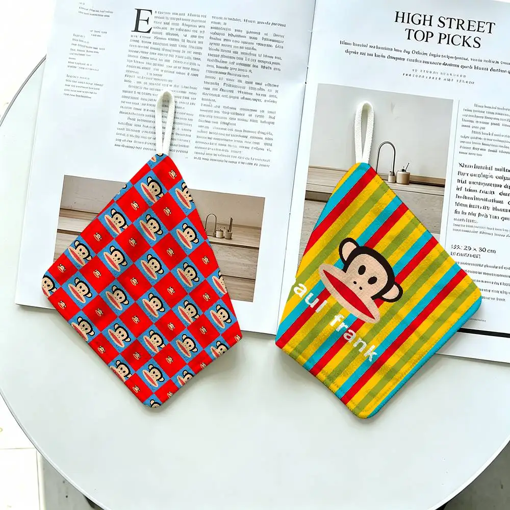 Logo P-Pauls F-Frank Anmie Hanging Kitchen Towel, Polyester Cotton Fabric, Absorbent Hand Wiping Towel for Home Dormitory
