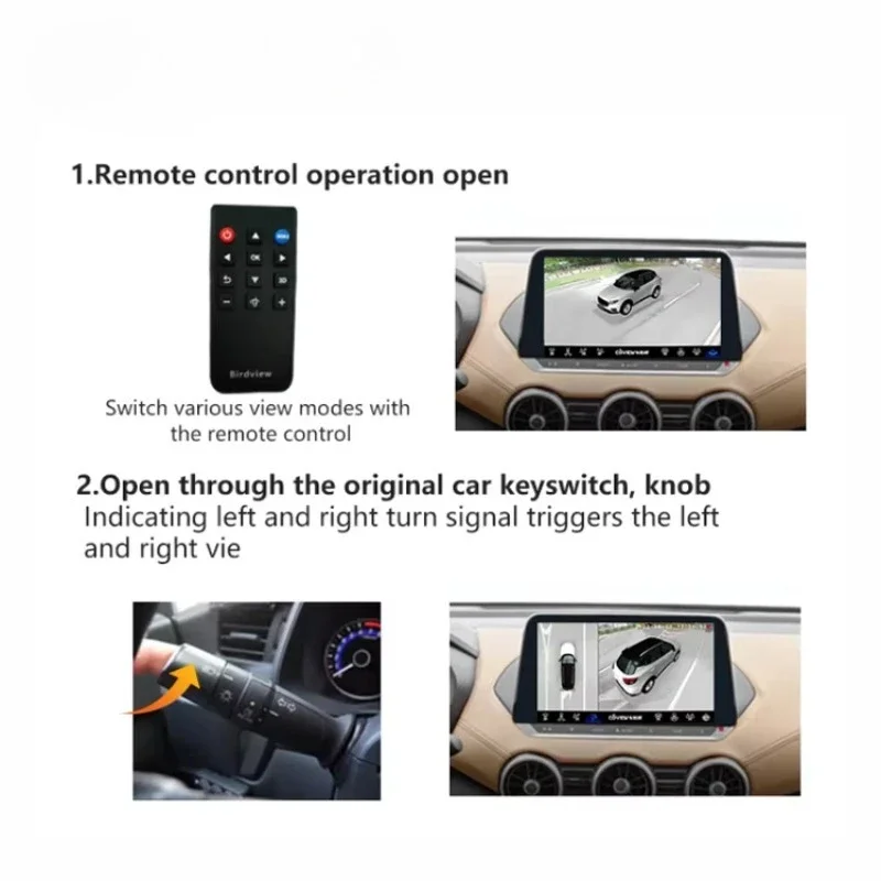 

360-градусная панорамная 3D расширенная система мониторинга вокруг обзора, видеорегистратор для автомобильной камеры 360