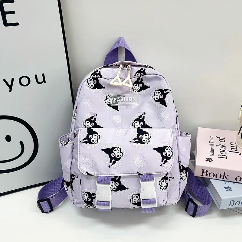 Sanrio grande capacidade cartoon schoolbag, mochila casual bonito para estudante, leve, novo, M estudante