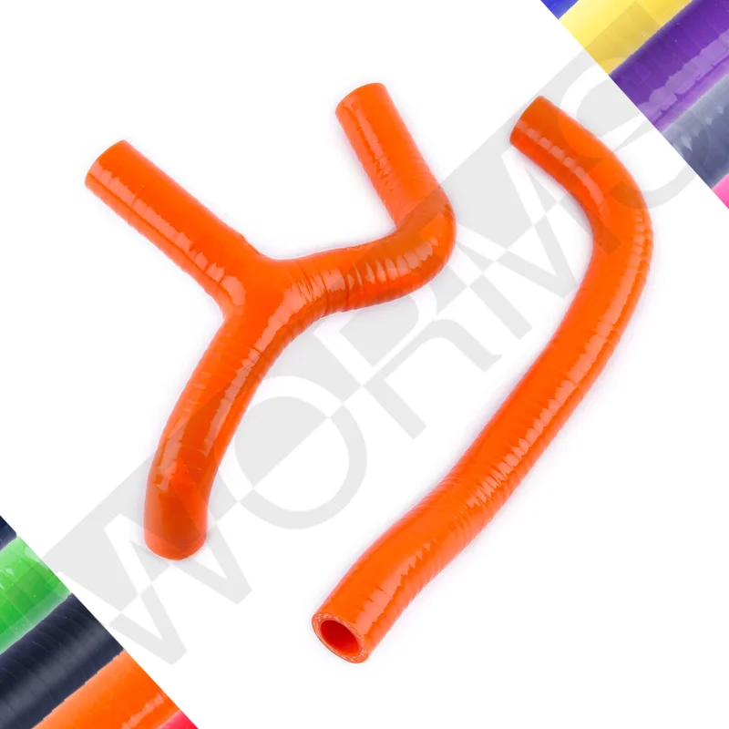 For 2009-2015 KTM 65SX 65 SX Silicone Coolant Radiator Y Hose Pipe Kit 2010 2011 2012 2013 2014