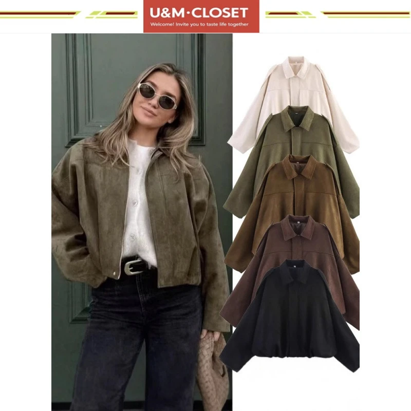 

Винтажные женские зеленые куртки-бомберы больших размеров, модные женские куртки 2024, элегантные свободные мягкие наряды, куртка для вечеринки, женская шикарная одежда