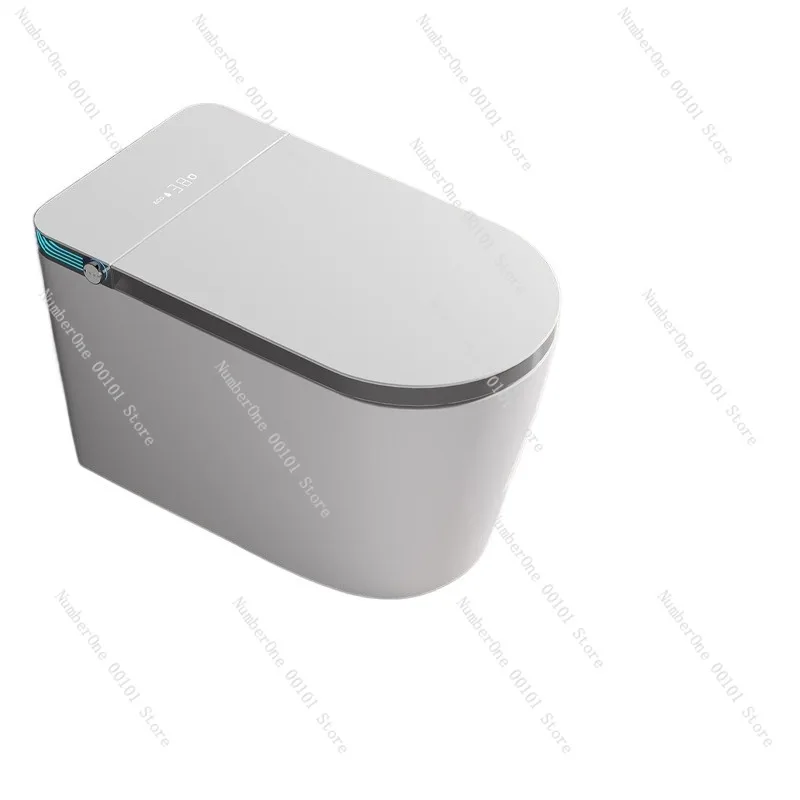 Modern Smart Toilet with Enlarged Seat Ring No Water Pressure Limit Dual Waterway Filtration Instant Heating Electric Bidet