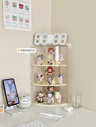 Dustproof Corner Blind Box Display Box Action Figures Display Rack Transparent Storage Organizer for PopMart Toys Doll Storage