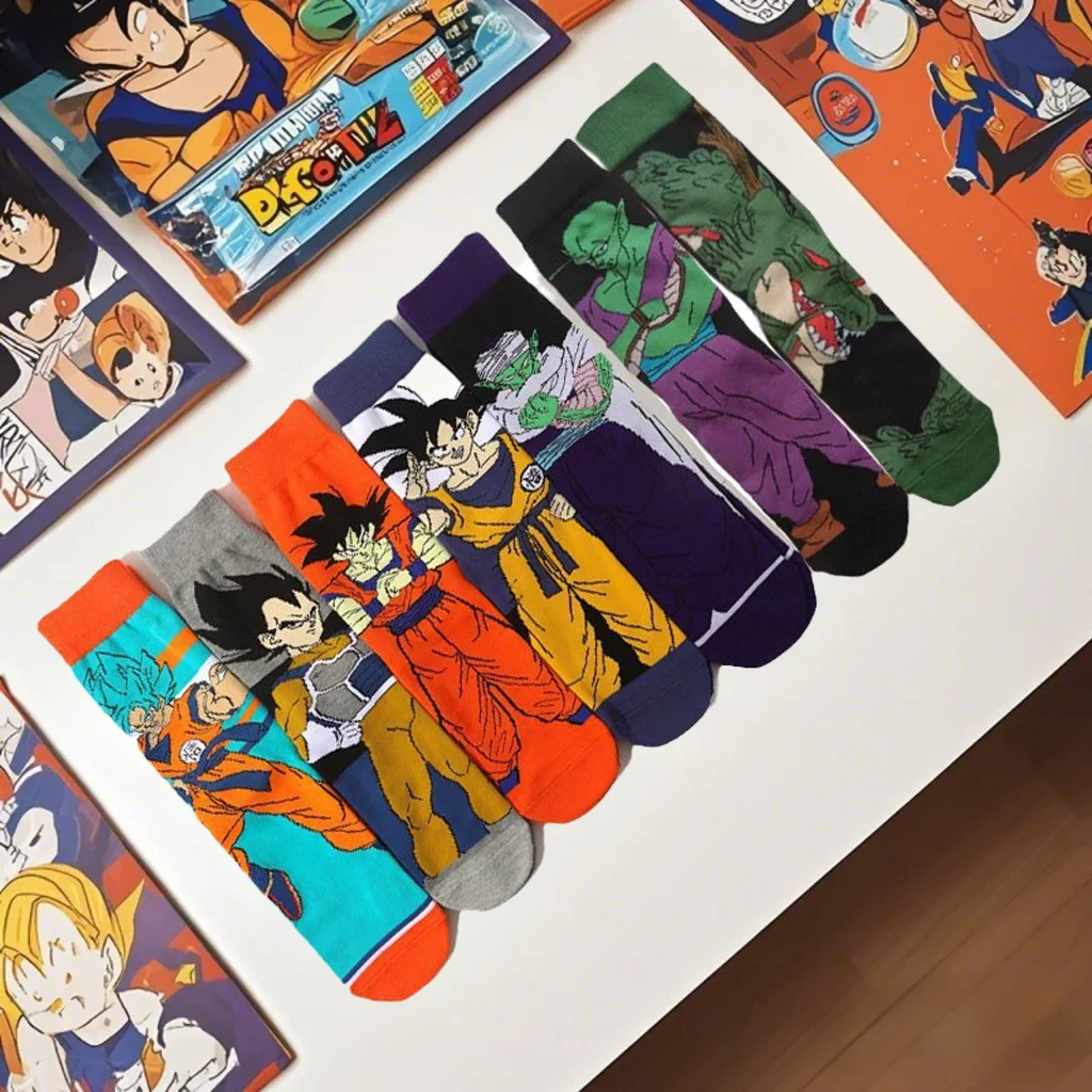 

Dragon Ball Couples Cosplay Sock New Anime Fashion Men's Socks Personality Hip Hop Harajuku Funny Sock