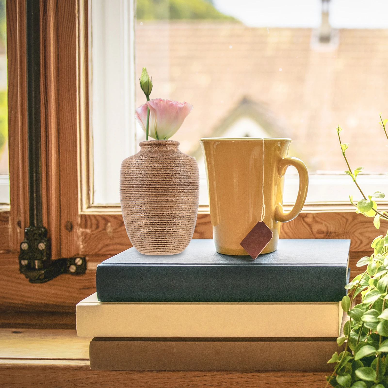 

Small Ceramic Planter Pot for Indoor Plants Desktop Flowerpot Home Office Garden Decoration Plant Container for Succulents and