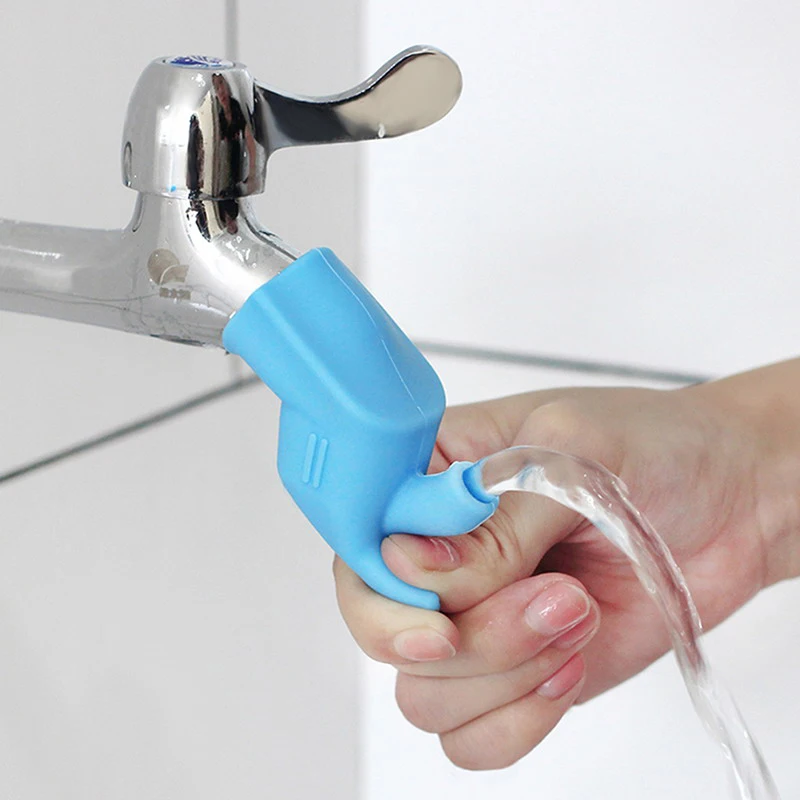 【S】Bathroom Sink Nozzle Faucet Extender Rubber Elastic Water Tap Extension Kitchen Faucet Accessories For Children Hand Washing