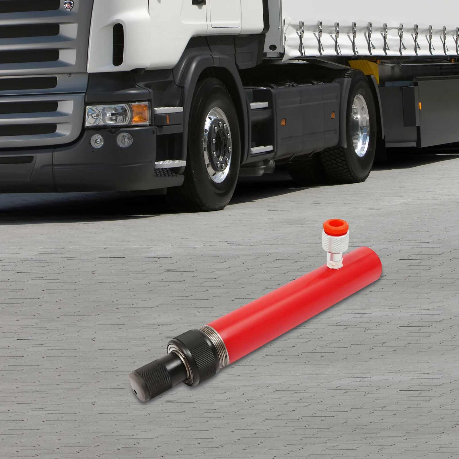 4 طن الثقيلة جاك تقف محرك هيدروليكي 4.92 بوصة رفع المدى الحمولة تسرب كفاءة رفع آمنة مستقرة سهلة الحمل الاستخدام #2