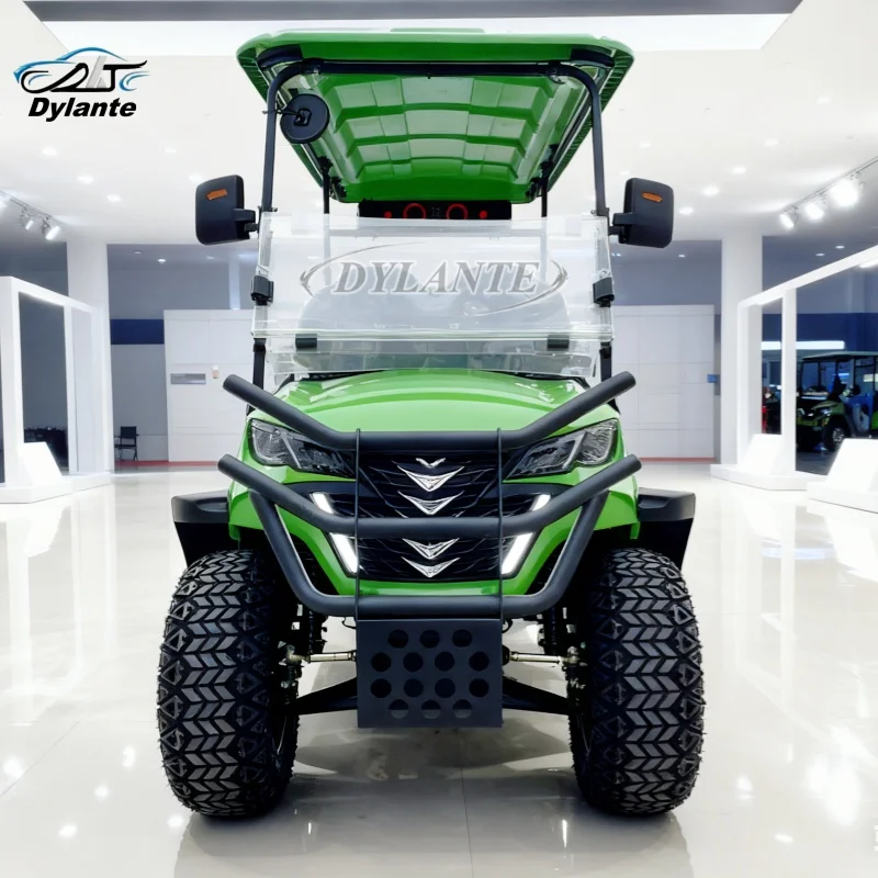 Hot-Selling American Solar-Powered 10KW Off-Road Hunting Club Multi-Functional Trolley 60V 6-Seat Off-Road Electric Golf Cart