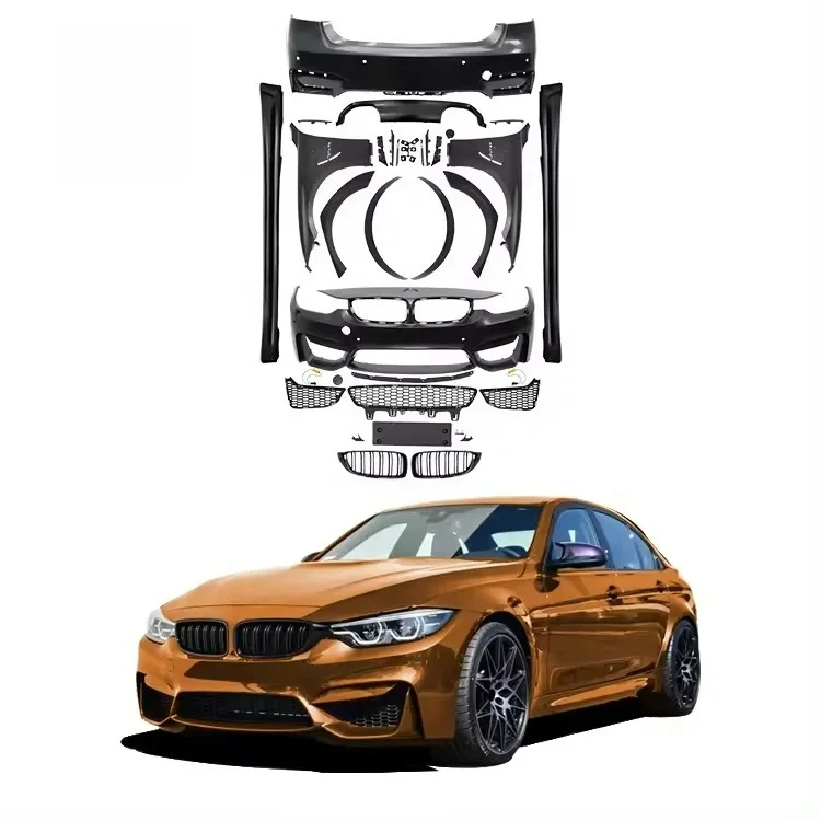 

High-Durability forBMW F30 M3 Wide-Body Style Plastic Bumper Fender Grille Side Skirt Body Kit