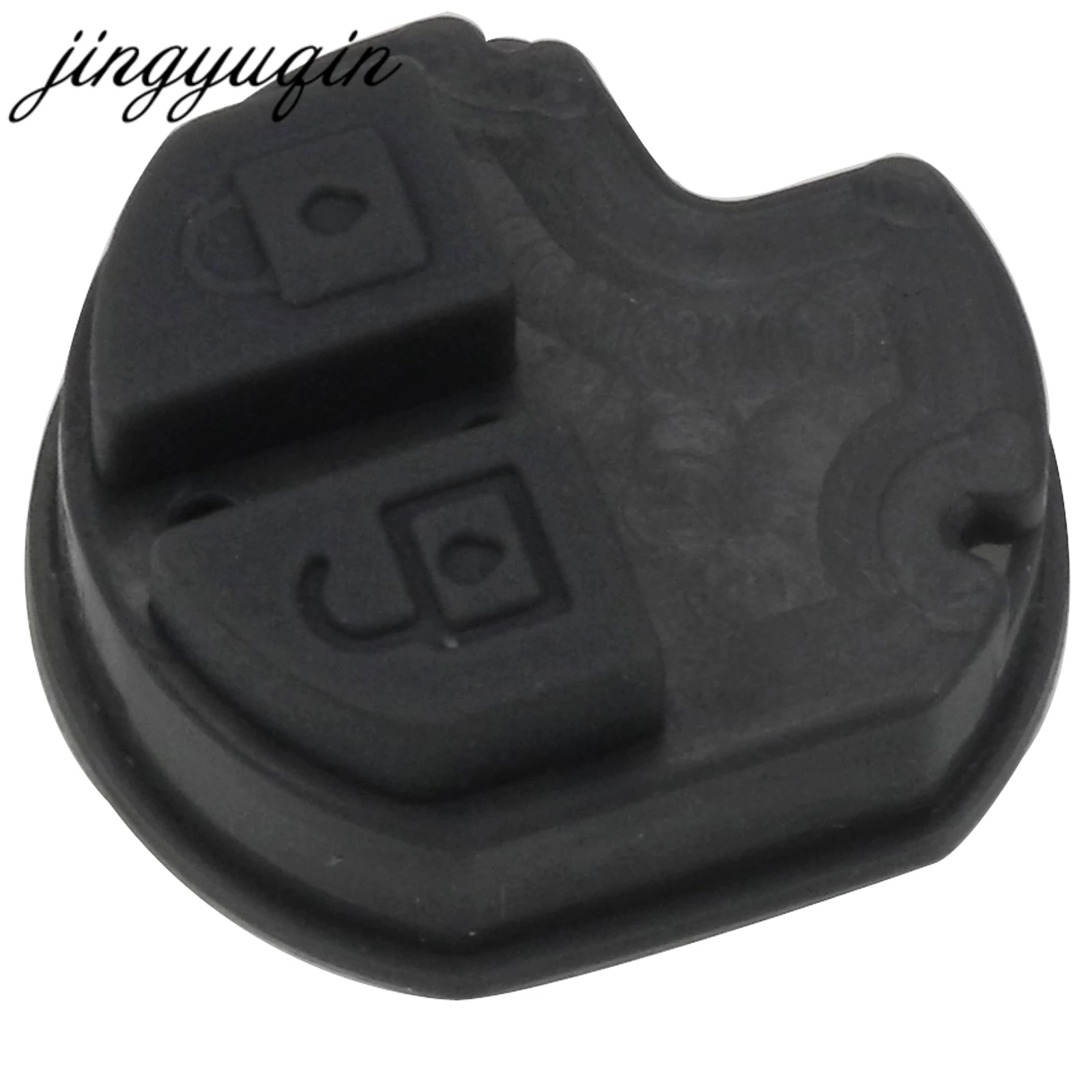 

jingyuqin 2pcs/lot 2 Button Key Fob Rubber Pad for Suzuki Swift SX4 Liana Aerio Vitara Jimny Remote Car Key Case Cover