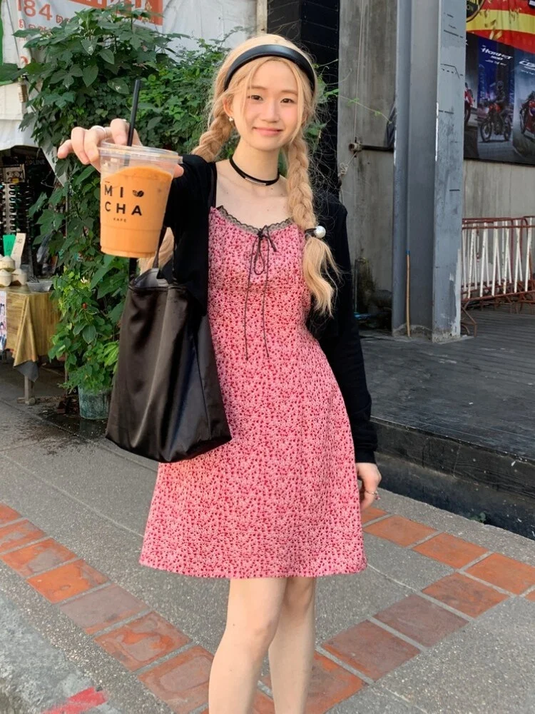 

plus Size Sweet Two-Piece Set Spring Summer New Style Sun Protection Lace Splicing Floral Print Cardigan Outerwear with Halte...