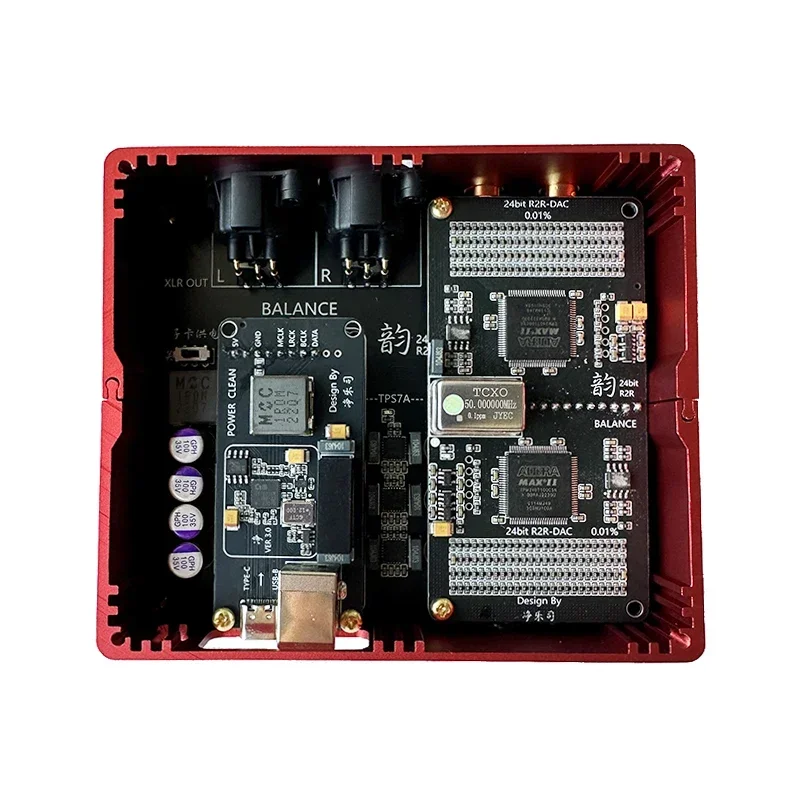 NEW Fully Balanced R2R Decoder XLR/ 4.4/ 3.5/RCA Output Supports Coaxial /Bluetooth USB Input 24bit Pcm384