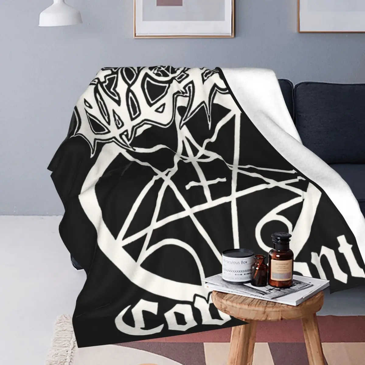 Morbid Angel Fleece Throw Blankets Black Metal Band Blanket for Home Car Lightweight Bed Rug