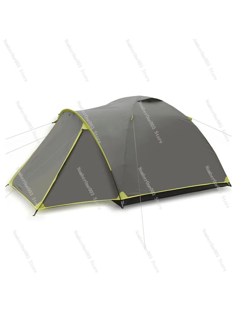 

3-4Persons Outdoor Portable Camping Equipment Park Picnic Double-layer Russia Tent Sunscreen and Rainproof Tourist Family Travel