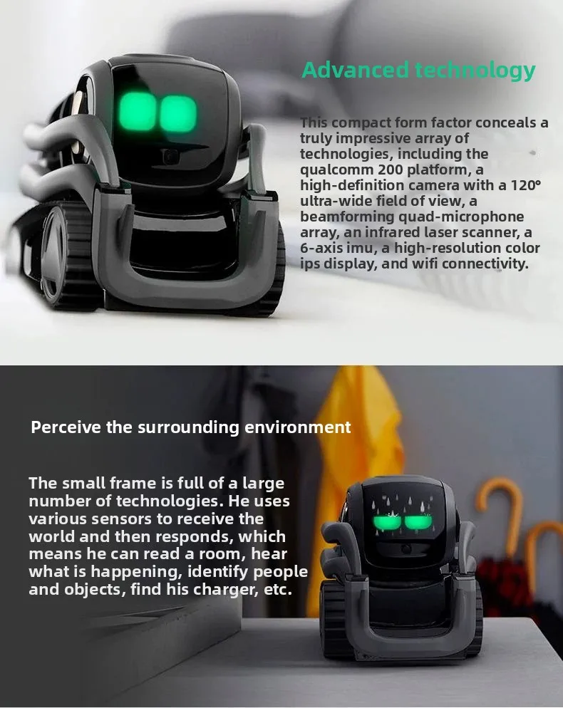 Desktop AI Emotional Dialogue Desktop Children Accompanying Voice-activated Pet Robot