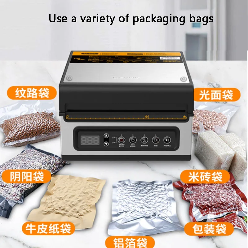 Vacuum Sealer Kitchen Strong Sous Pumping Degasser Sealing Machine Cans Packer For Food Storage Dry Wet Modes Packing