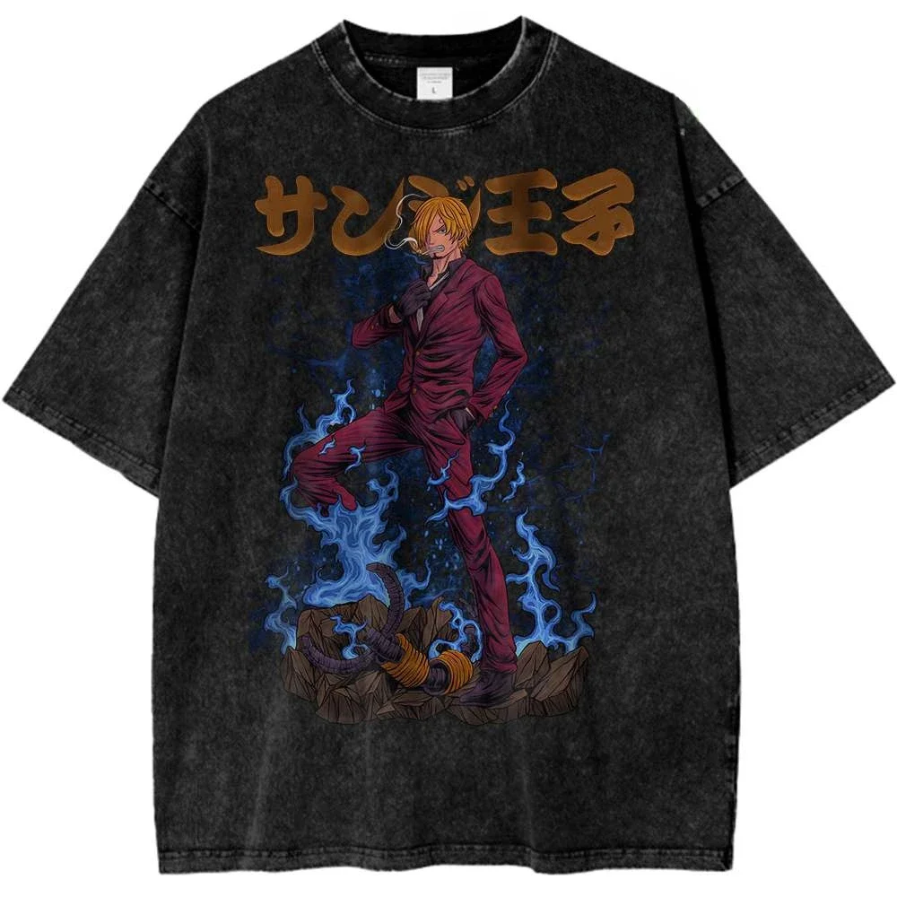 قطعة واحدة شانكس أنيمي الموضة الراقية الرياضة العلامة التجارية تي شيرت مصمم التوضيح نمط الشارع Harajuku صيف 2025 جديد #5