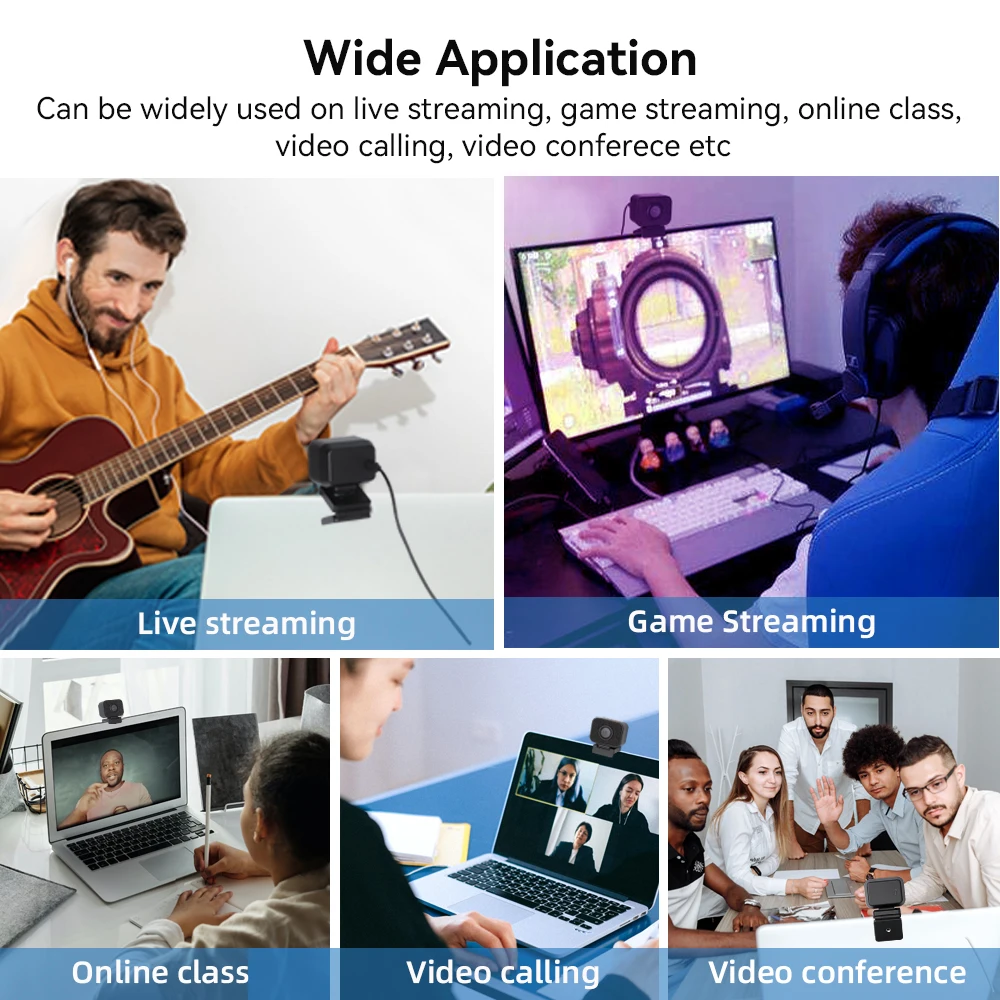 JJTS KATOV 4k Webcam With Microphone Live Streaming Recording Webcam 1080p 60fps Usb Webcam 4k