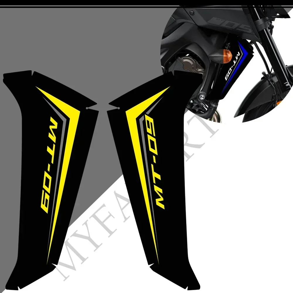 Protector de almohadilla de depósito para motocicleta, pegatinas para Yamaha MT09 MT FZ 09, carenado, pegatina para rodilla de motocicleta, guardabarros, parabrisas 2016-2020