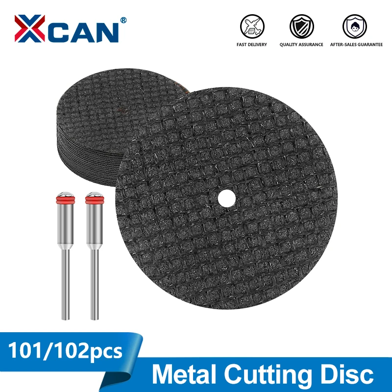 

XCAN 101/102 шт. абразивный отрезной диск 32 мм с оправками, шлифовальные круги для аксессуаров Dremel, вращающийся инструмент для резки металла