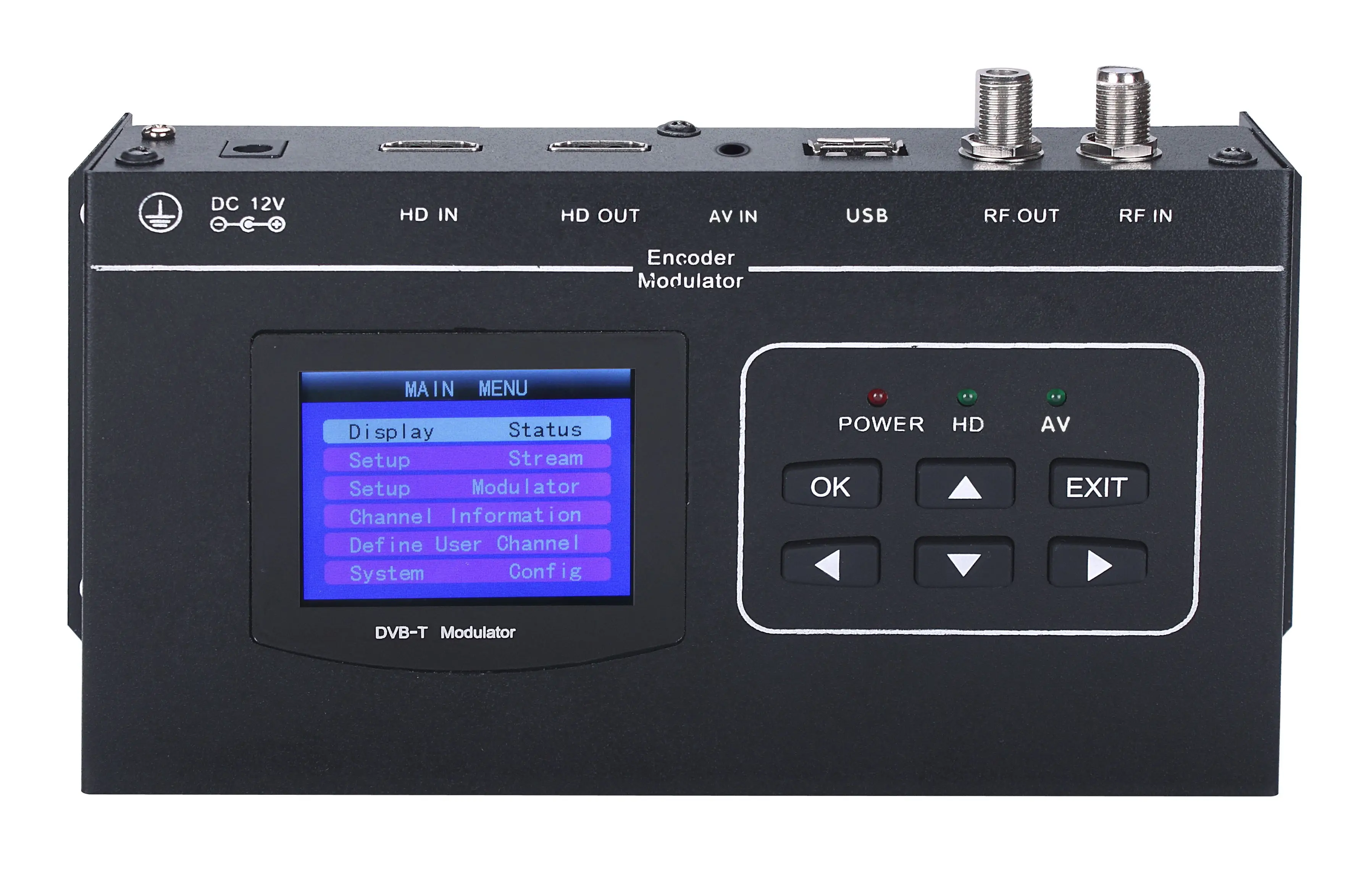 HD DVB-T Modulator Digital RF ISDB-T H.264 Encoder Modulator