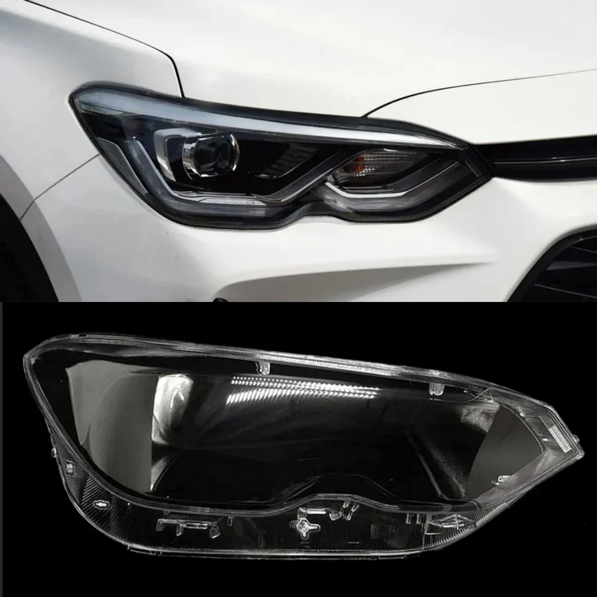 

For Chevrolet Orlando Headlamp Cover Transparent Lamp Shade Headlight Shell Lens Plexiglass Replace Original Lampshade 2018-2021