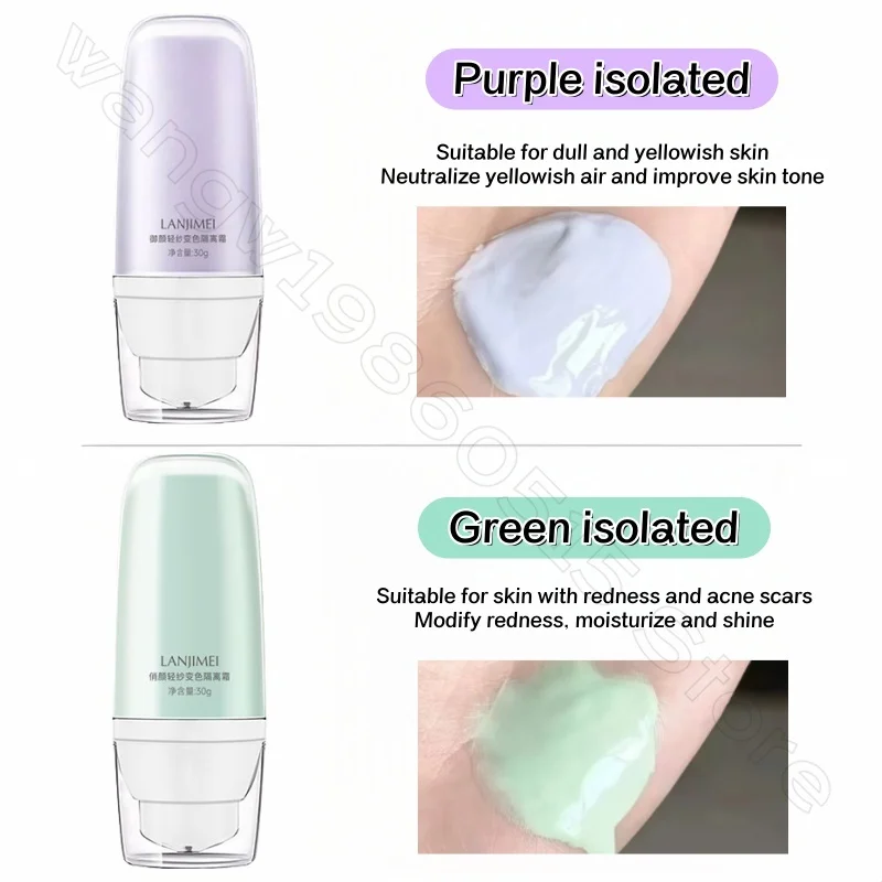 Pre-makeup Isolation Cream 30ml Brightens Skin Tone and Covers Redness, Natural Non-whitening and Discoloration Isolation Cream