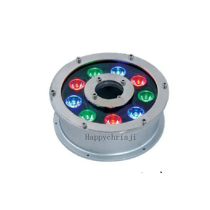 24V LED 12W x1w Multi-Color(RGB) Colorful Fountain Submersible Light / Lamp