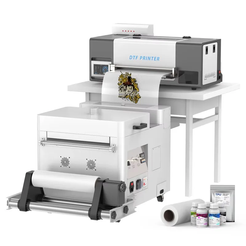 【Popular】 A3 MAX DTF Printer XP600 Head Inkjet Heat Transfer Printing Machine For T-Shirt Garment Textile With Powder Shaking Ma