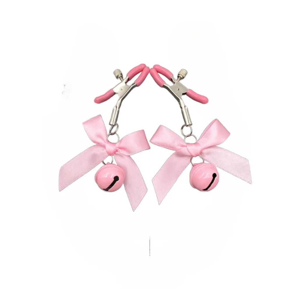 4 Colors Sexy Bow Adjustable Nipple Clamp Breast Bdsm Small Bell Adult Fetish Flirting Teasing Sex Toys For Couples