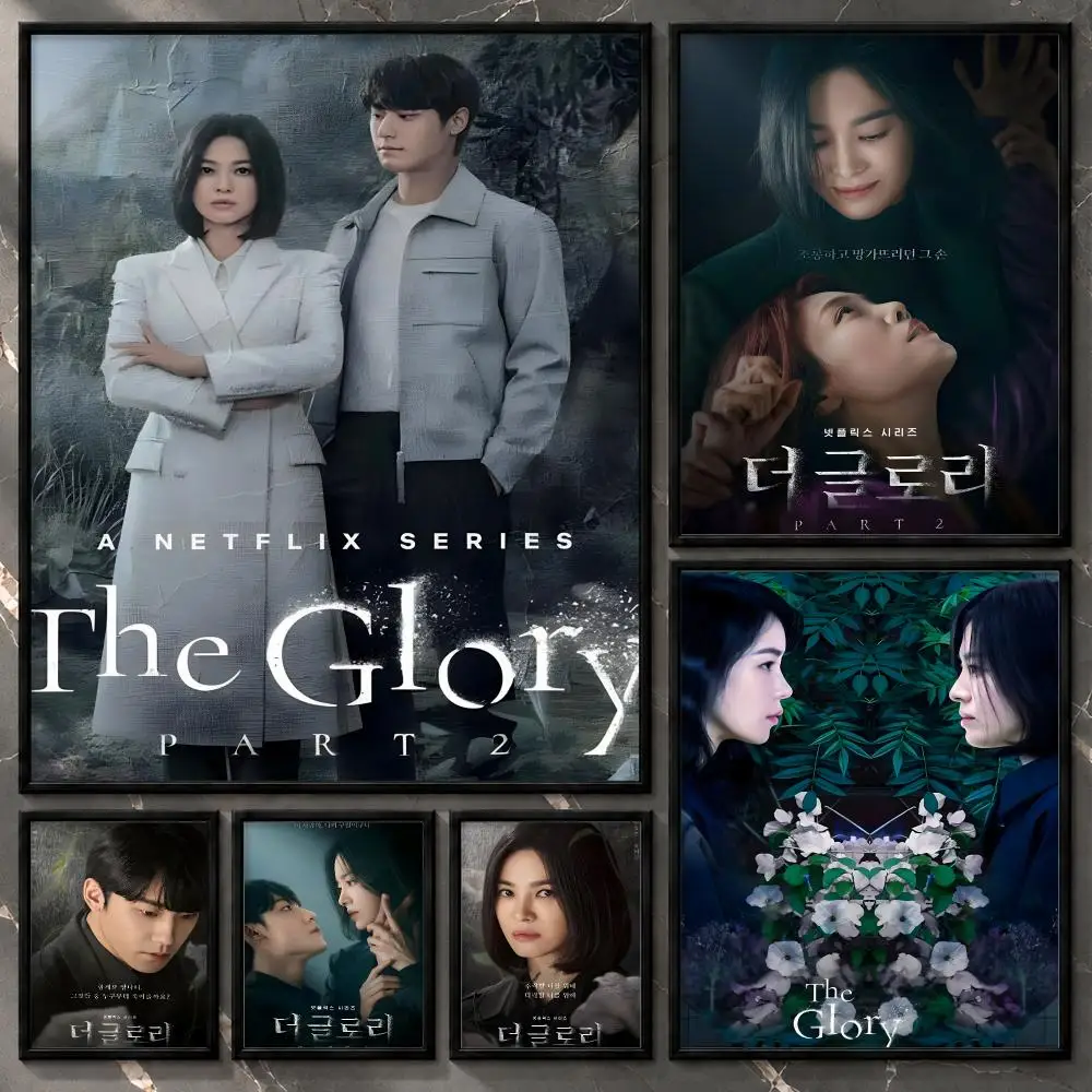 The Glory Korean Revenge Thriller Dark Secrets Intense TV Drama Poster Aesthetic Unframed Wall Prints for Bedroom & Living Room