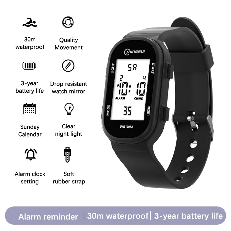 UTHAI CE149 Multi functional sports electronic watch, student luminous waterproof alarm clock, children's watch, youth watch