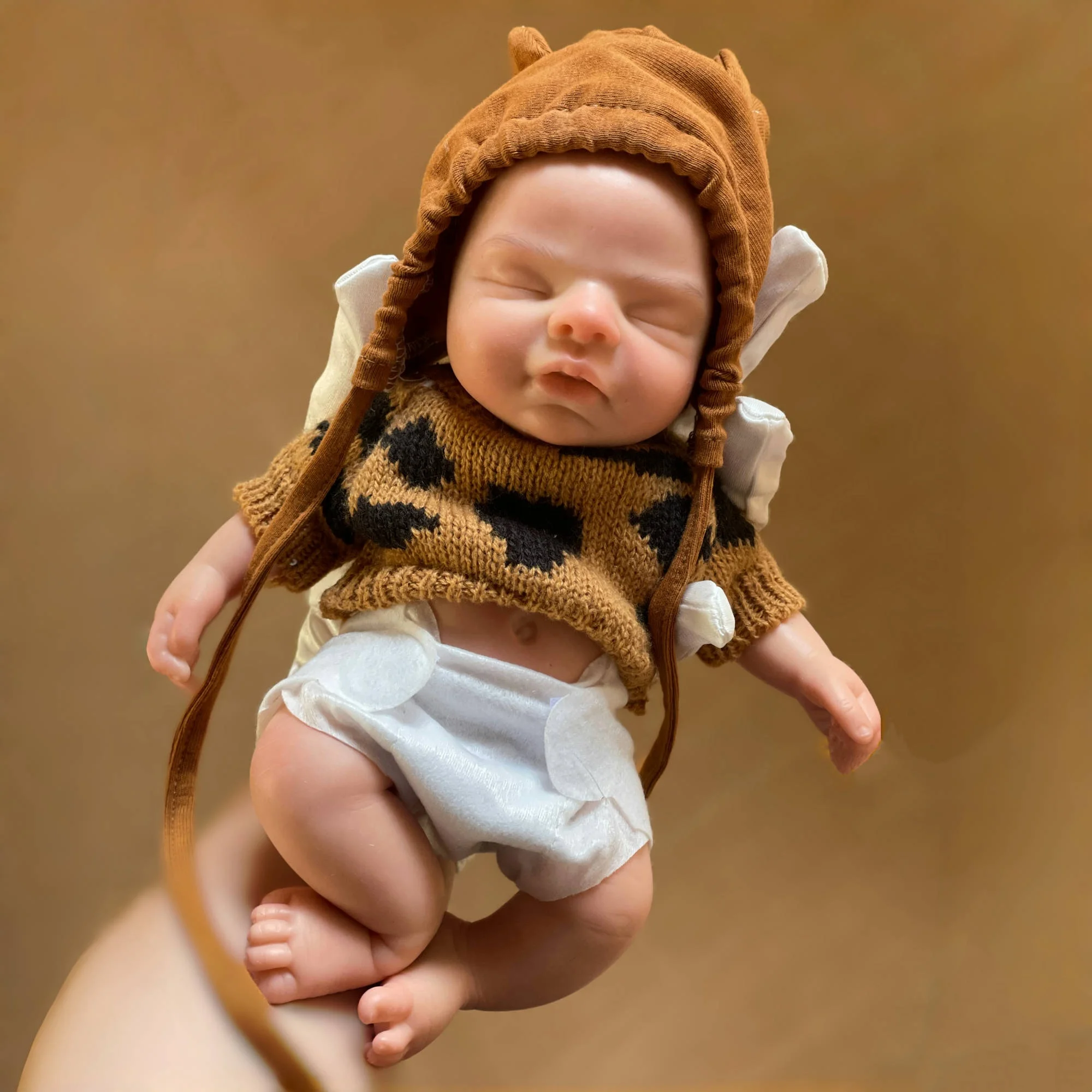 1PC 25cm Painted/Unpainted Silicone Reborn Doll Washable Full Body Soft Silicone Doll Handmade Toy Lifelike Painted Ideal Gifts