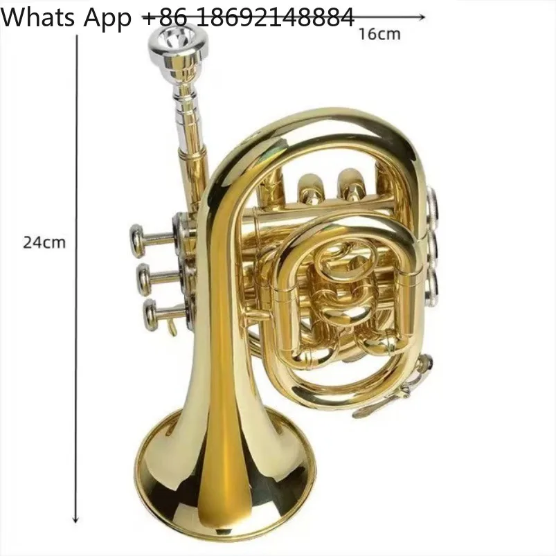 Palm B flat Brass Beginner Mini Cornet Portable