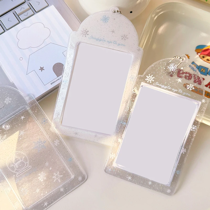 1pc 3inch Photocard Holder,Idol Photo Protector Picture Sleeve Postcard Credit ID Bank Bus Card Holder