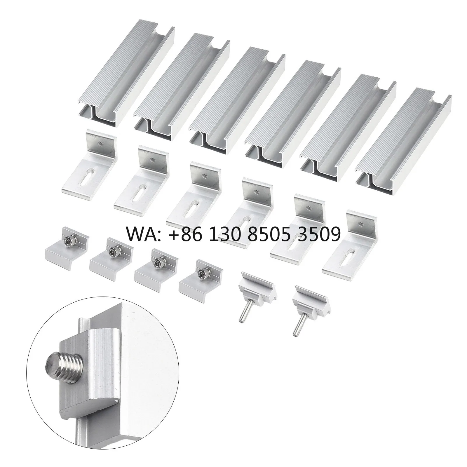Solar Mid End Clamp Photovoltaic Accessories Mid End Clamp for Solar Panel Structure