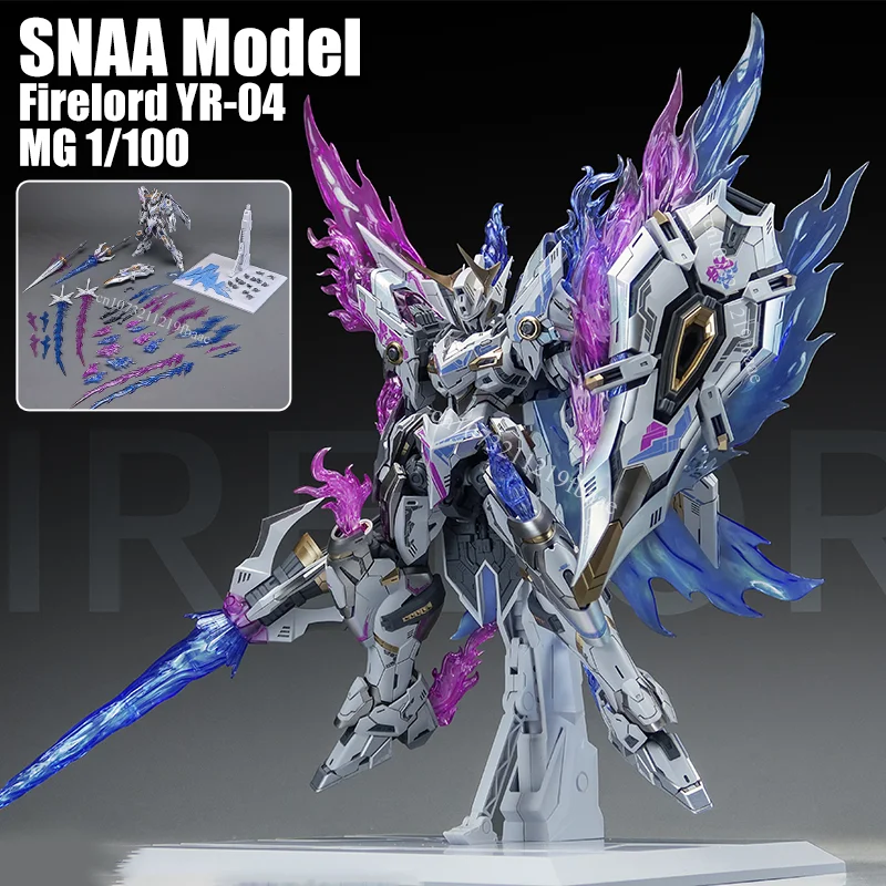 

SNAA Model Firelord YR-04 MG 1/100 Purple Version Assembly Model Kit Toy Fire Lord Particle Awakening Action Figures Plastic Gif
