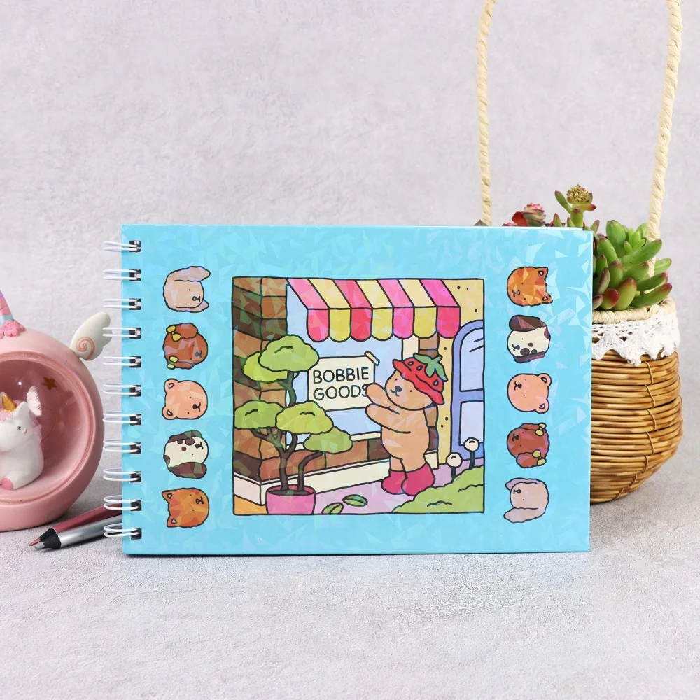 BOBBIE GOODS Deluxe Coloring Book for Adults and Teens - Cute Stress Relief Coloring Book, Relaxing Activity, Fun Cover Design