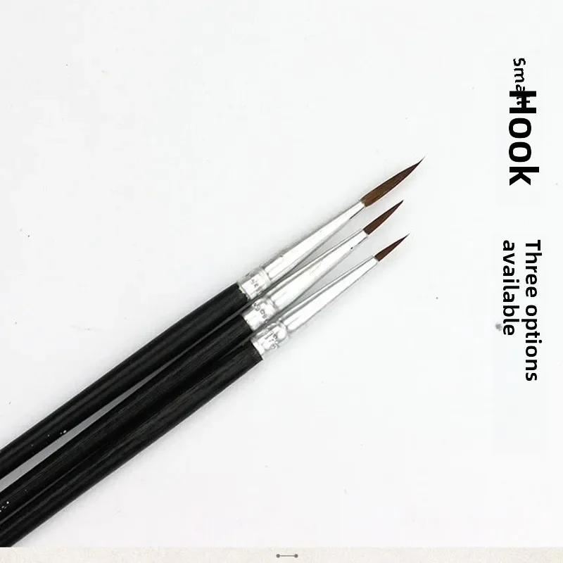 20Pcs Makeup Drawing Pen Nail Art Brush Fine Hand Painted Thin Hook Line Pen Nylon Brush Acrylic Painting Pen Nail Art Supplies