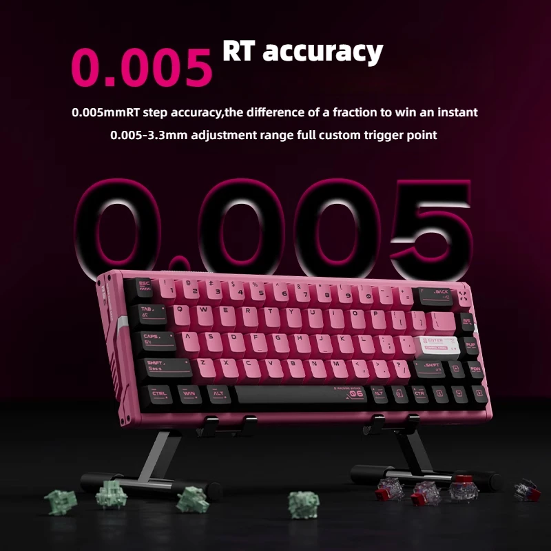 

Механическая клавиатура ATK RS6 с магнитной осью 0,005RT, высокоиндивидуальная конкурентоспособная одномодовая клавиатура из алюминиевого сплава с задержкой 0,08 мс