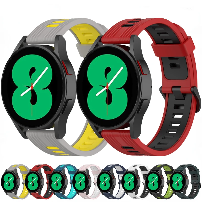 

22mm 20mm Silicone Watch Strap For Huawei Watch GT3 Amazfit GTR4/GTS4/Stratos Bracelet Wristband For Samsung Galaxy Watch 4/5/6