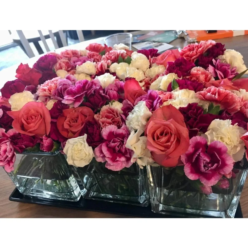 Vas Kubus Kaca Bening untuk Grosir, Tempat Lilin, 4x4x4 Inci, Aksen Bunga Elegan, Pot Tanaman, Terarium, Solusi Penyimpanan