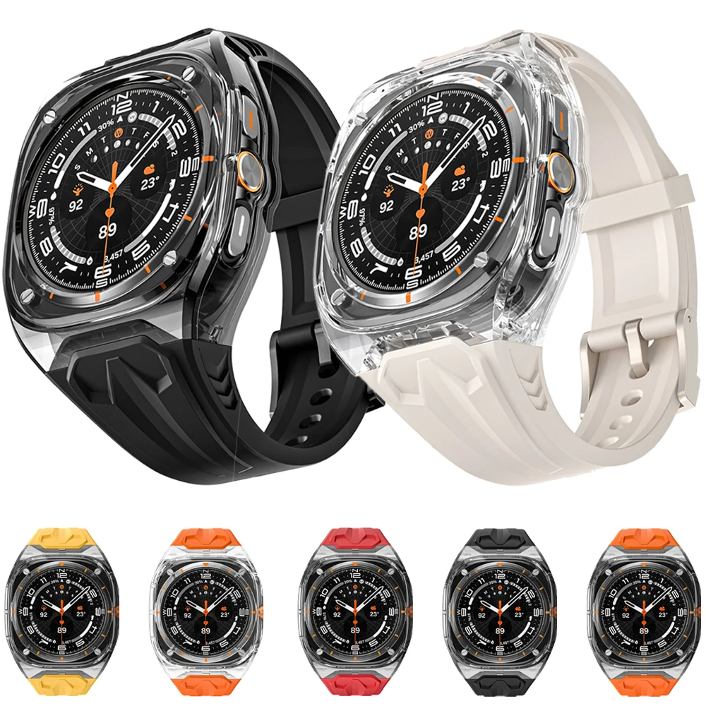 Case+Strap for Samsung Galaxy Watch Ultra 2025 47mm Integrated Replaceable Wristband Correa for Galaxy Watch Ultra 47mm Bracelet
