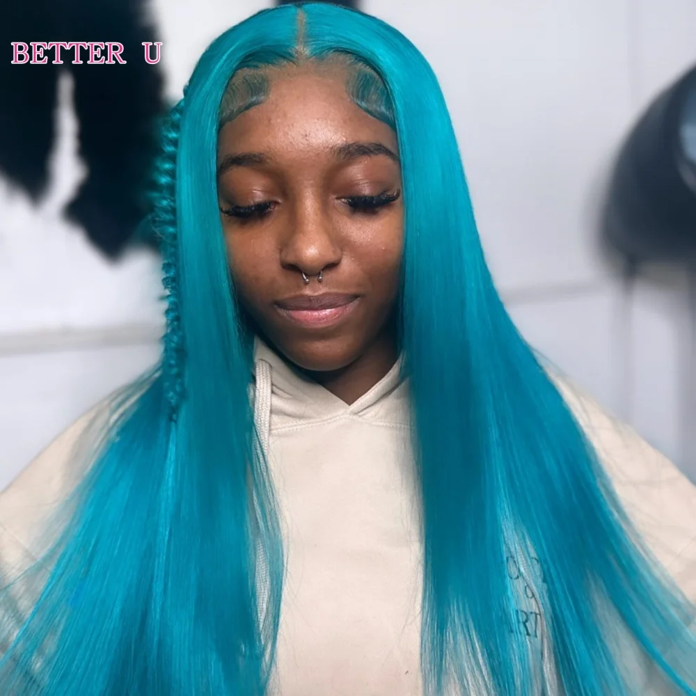 

Синий 13x4 HD Прозрачный парик фронта шнурка Женский парик фронта шнурка 613 Цветной парик шнурка 13X6 Прозрачный парик фронта шнурка Светло-синий парик