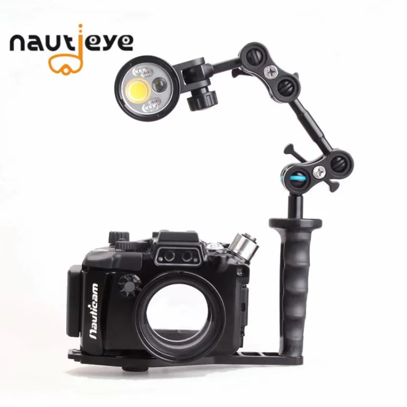 

2025 LED Video Light Cob Dive Camera Flashlight With Snoot