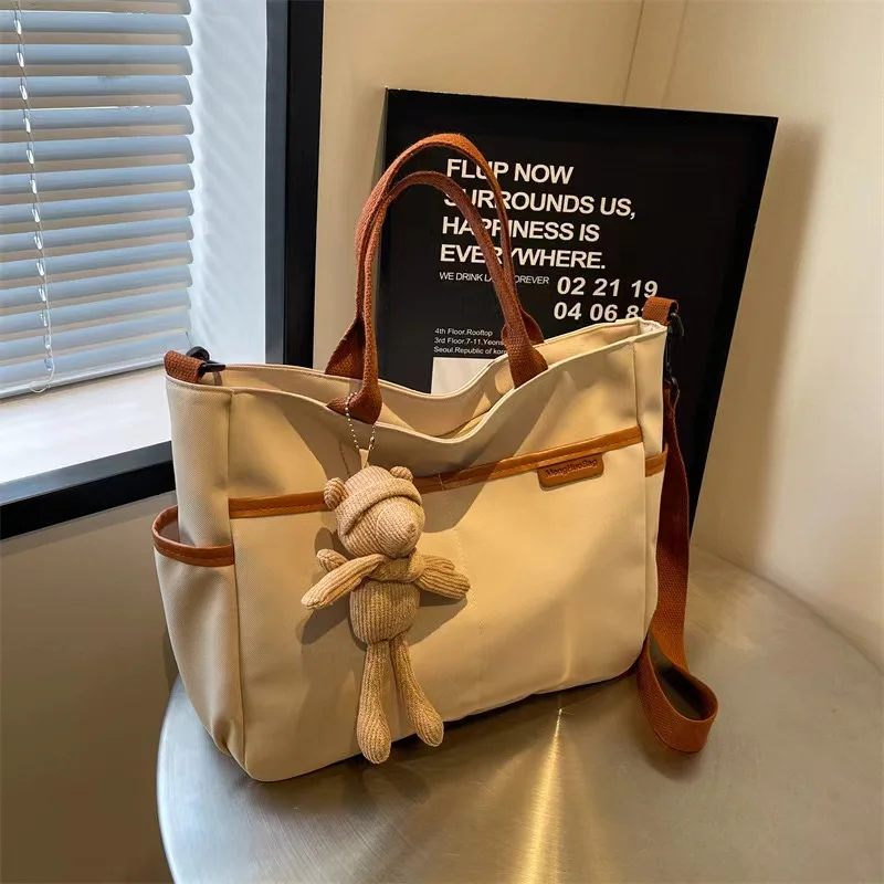 Fashion new mommy bag waterproof go out lightweight diagonal Diaper bags for baby multi-functional handbag canvas bag